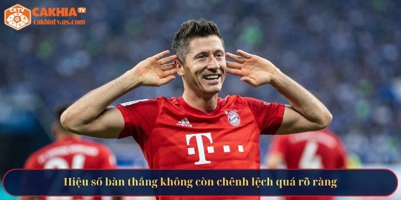 Hiệu số bàn thắng không còn chênh lệch quá rõ ràng